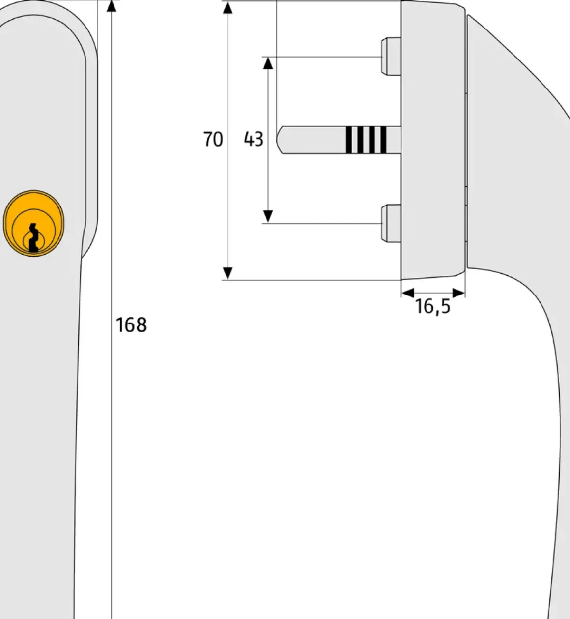 Abus Afsluitbare Raamkruk Fg300 Wit