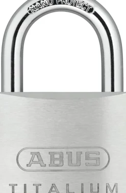 Abus Hangslot Titalium Tkti25/50 Verchroomde Cilinderkern