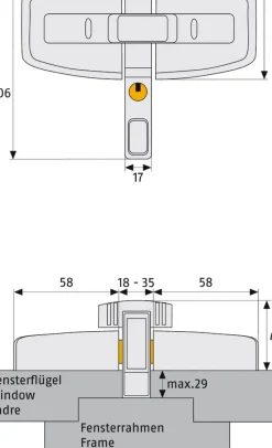 Abus Raamslot Dfs95 Wit