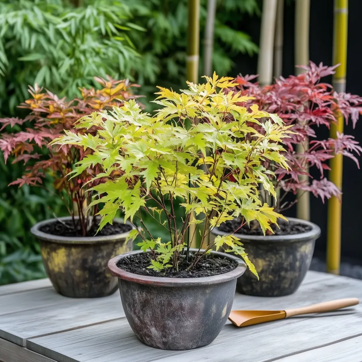 Acer Palmatum - Set Van 4 - Japanse Esdoorn - Pot 10,5Cm - Hoogte 25-40Cm