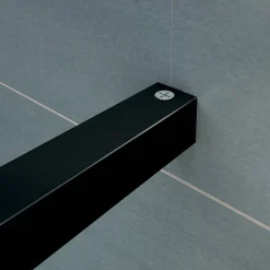 Aica Inloopdouche 150X200Cm Anti Kalk - Mat Zwart P15-132B