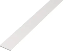 Alberts Vlak Profiel Aluminium Wit 20X2Mm 2,6M