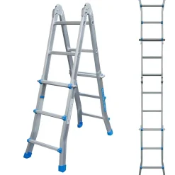 Aldorr Home - Multiladder Uitschuifbare Vouwladder 4X3 - 2,80M
