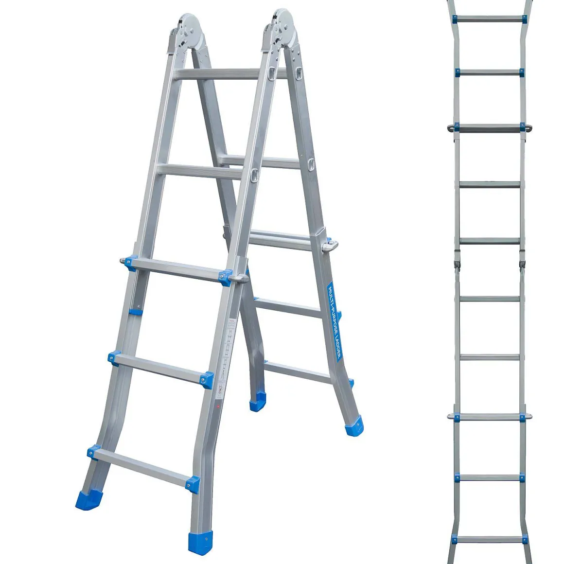 Aldorr Home - Multiladder Uitschuifbare Vouwladder 4X3 - 2,80M