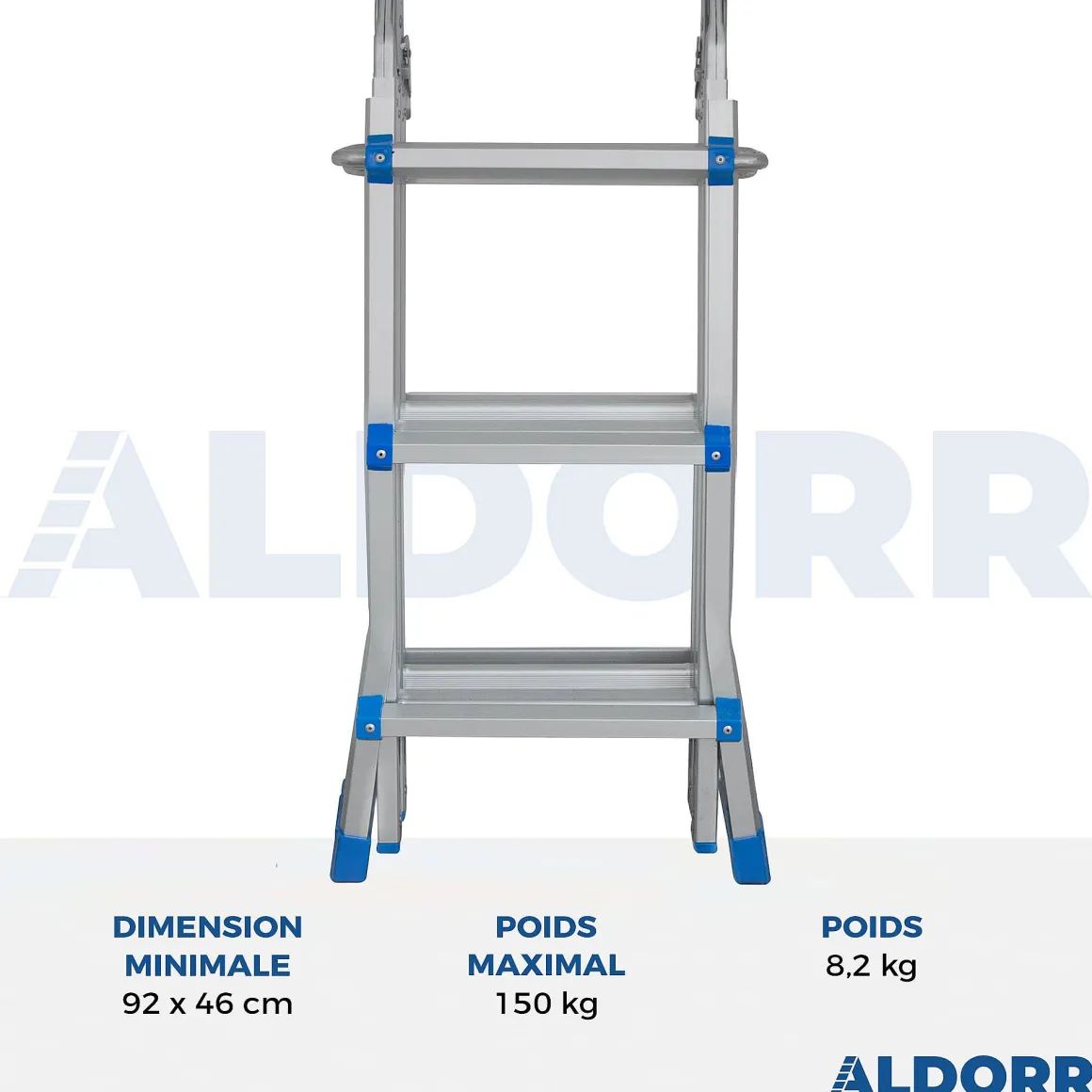 Aldorr Home - Multiladder Uitschuifbare Vouwladder 4X3 - 2,80M