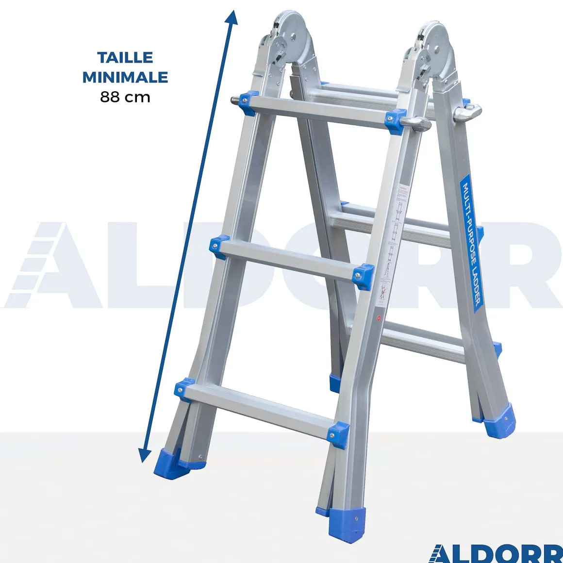 Aldorr Home - Multiladder Uitschuifbare Vouwladder 4X3 - 2,80M