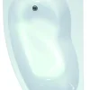 Allibert Asymmetrisch Bad Elba Duo Rechts 160X100 X 54-56Cm Wit