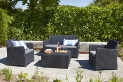 Allibert Balkon Loungeset Mia Antraciet 4-Delig