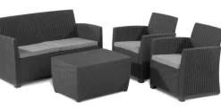 Allibert Balkon Loungeset Mia Antraciet 4-Delig