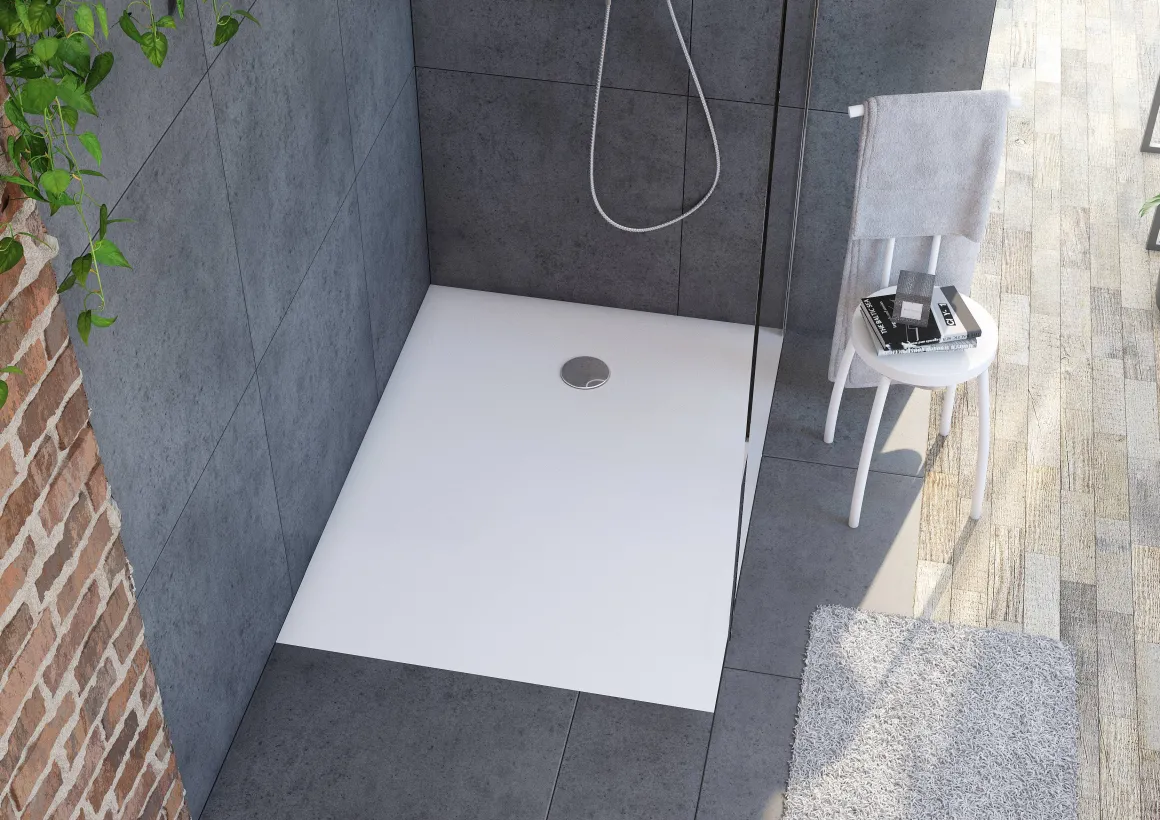 Allibert Douchebak Karbon 120X90Cm Rechthoek Wit