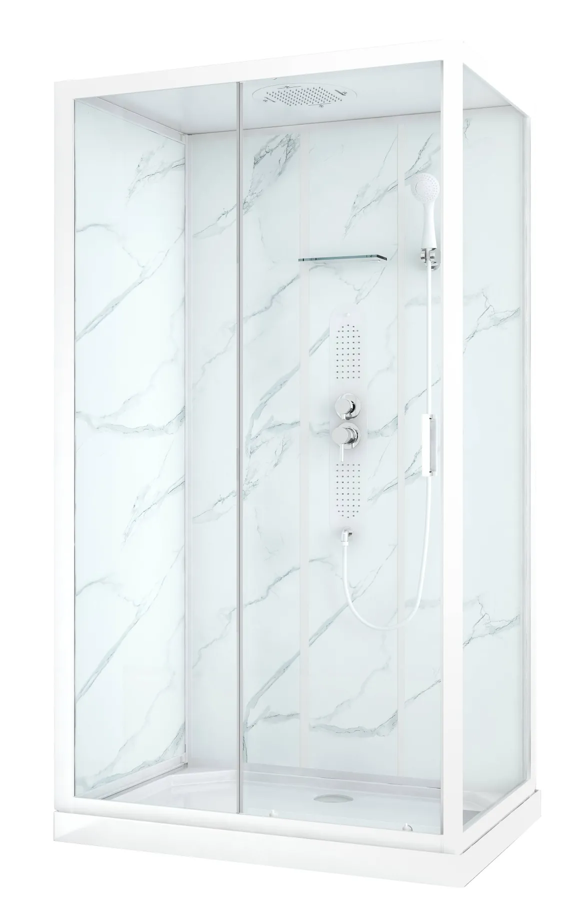 Allibert Douchecabine Enohr Rechthoekig 120X80Cm Wit