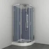 Allibert Douchecabine Everest Kwartrond 90X90Cm Zilver