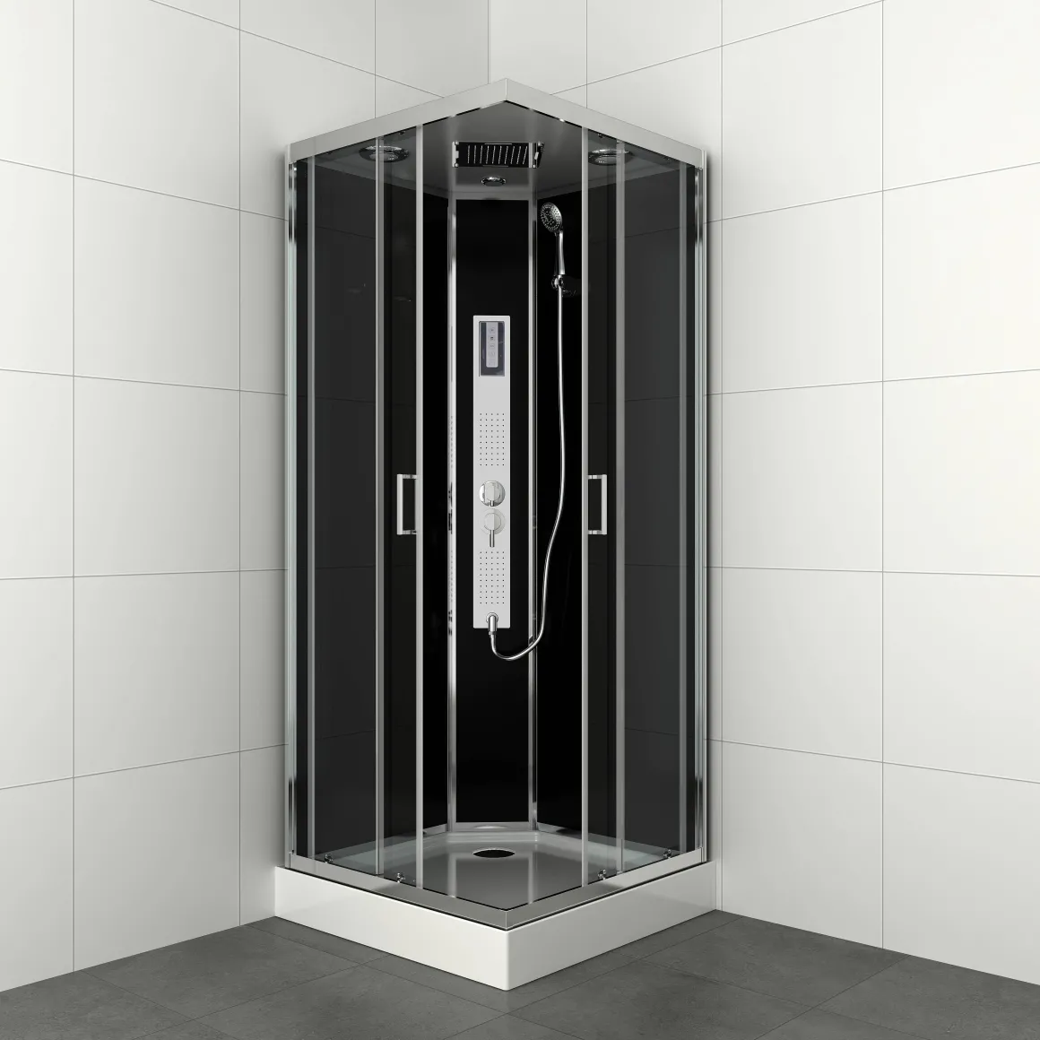 Allibert Douchecabine Gipsy Vierkant 90X90Cm Zilver
