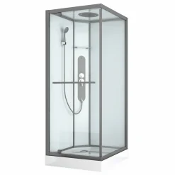 Allibert Douchecabine La Paz Vierkant 90X90Cm Gun Metal