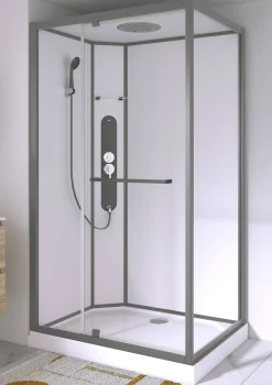 Allibert Douchecabine La Paz Rechthoekig 120X90Cm Gun Metal
