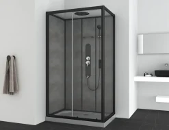 Allibert Douchecabine Sero Rechthoekig 120X80Cm Zwart