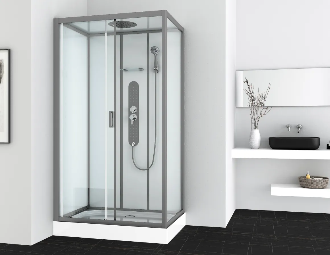 Allibert Douchecabine Uyuni Rechthoek 80X120Cm Grijs