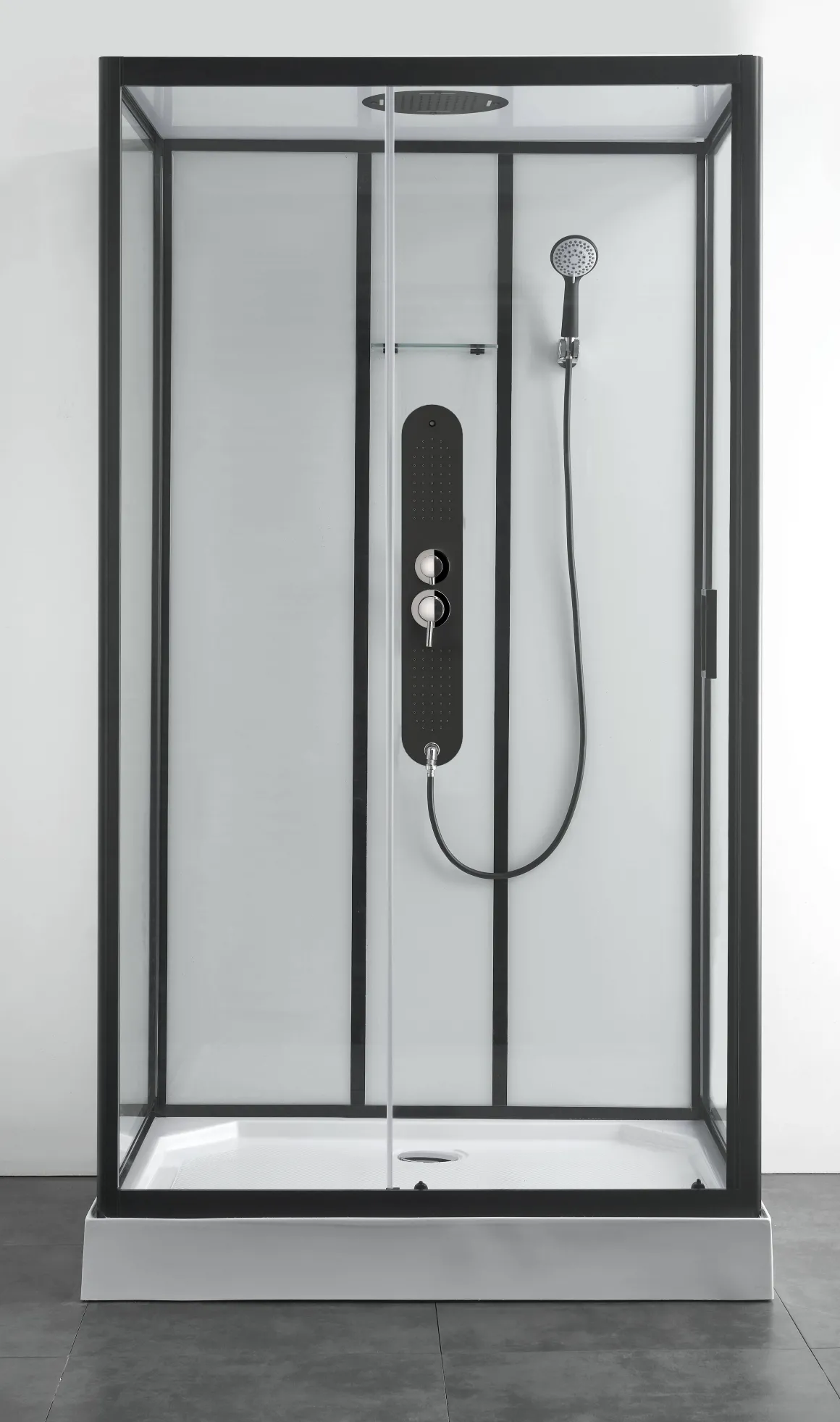 Allibert Douchecabine Uyuni Rechthoekig 80X120Cm Zwart