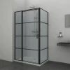 Allibert Inloopdouche Loft-Game Walk In Gesloten 90X120X200Cm Zwart