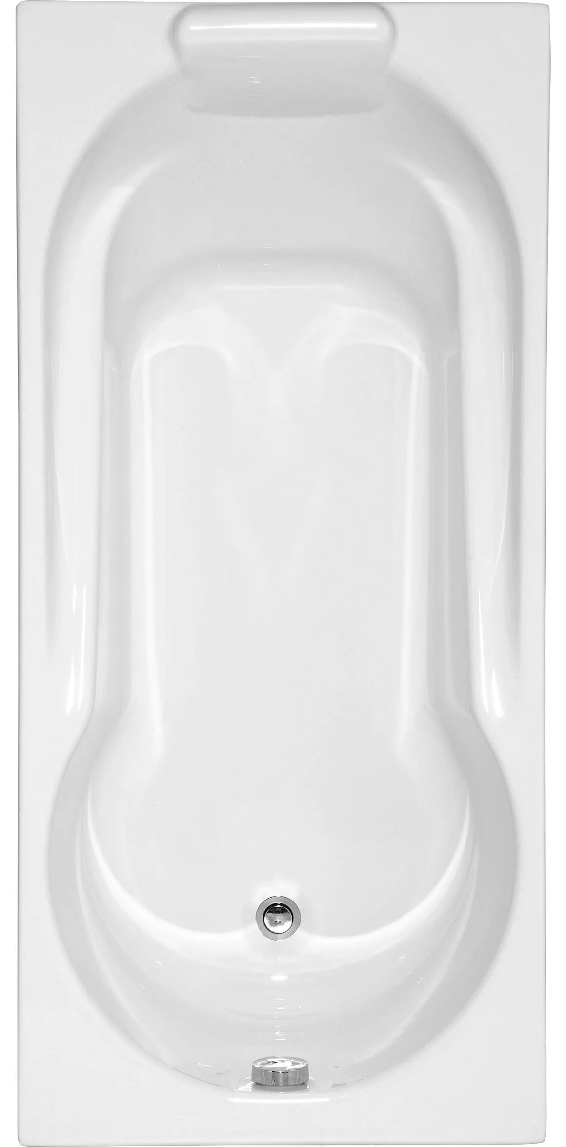 Allibert Rechthoekig Bad Essina2 160X75 X 52-54,5Cm Wit