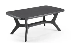 Allibert Tuintafel Baltimore Kunsthars Grafiet 177X100Cm