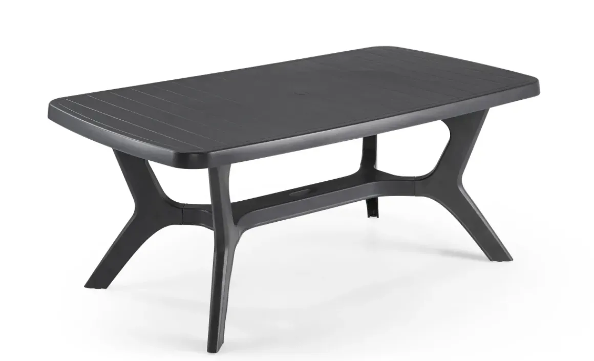 Allibert Tuintafel Baltimore Kunsthars Grafiet 177X100Cm