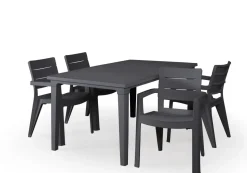 Allibert Tuintafel Futura Kunststof Grafiet 165X94Cm