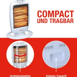 Alpina Kachel Halogeen Draaibaar 1200 Watt