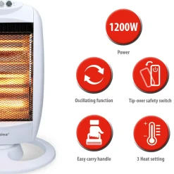 Alpina Kachel Halogeen Draaibaar 1200 Watt
