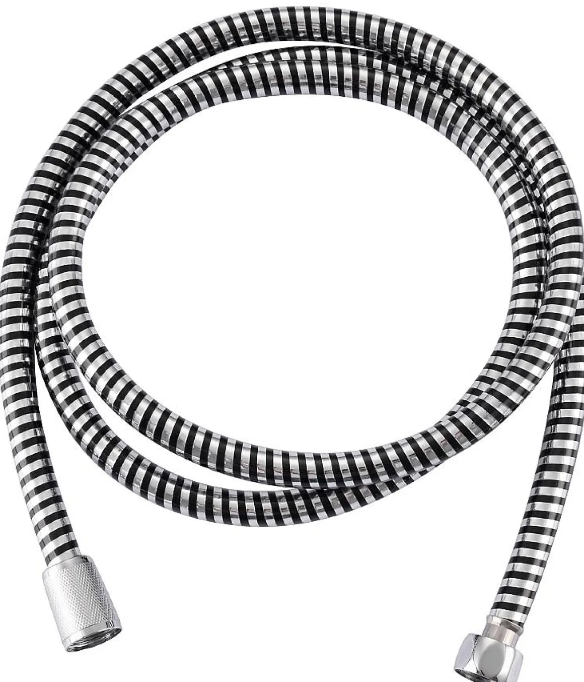 Aquavive Doucheslang Pvc 200Cm Chroom-Zwart