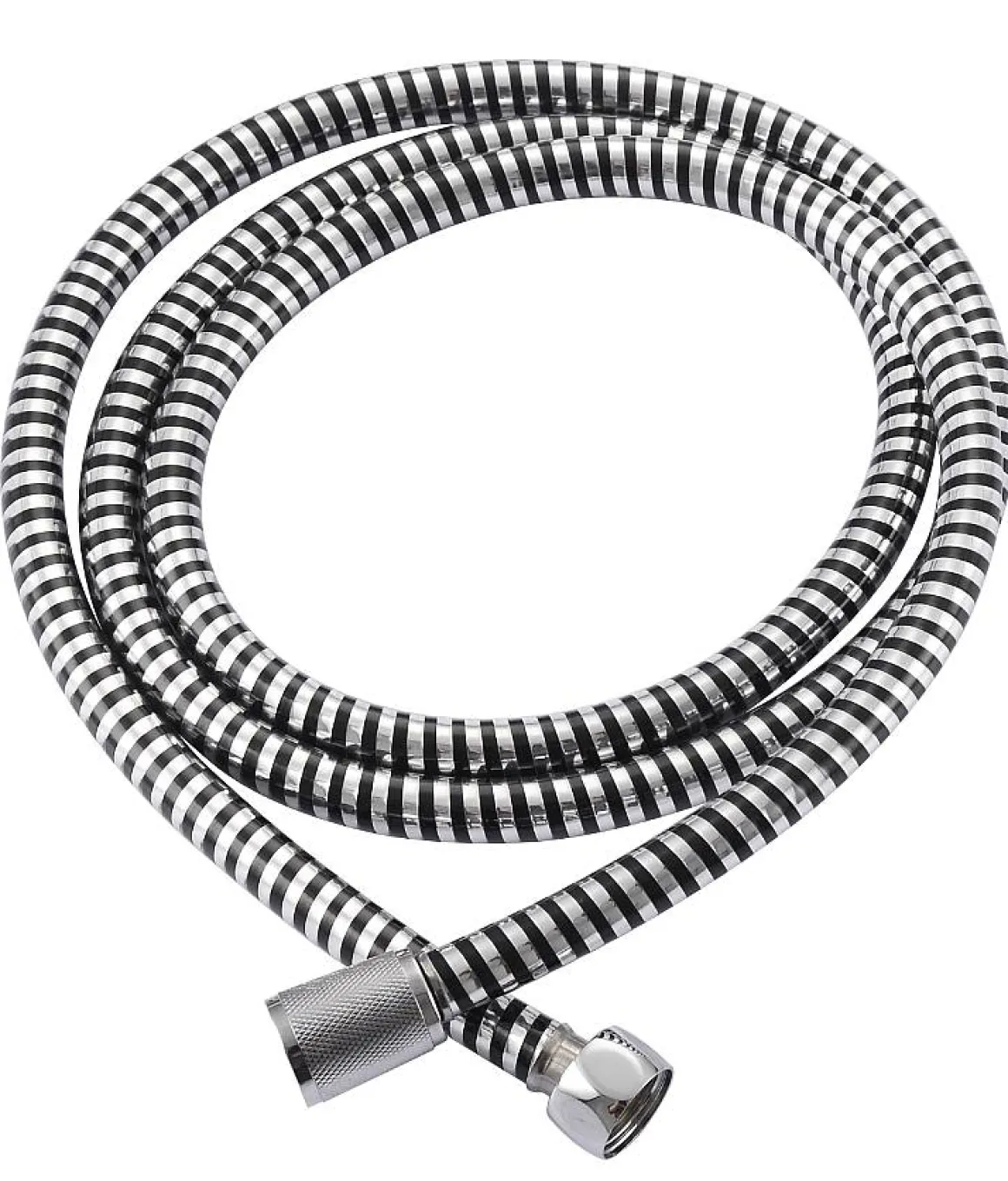 Aquavive Doucheslang Pvc 175Cm Chroom-Zwart