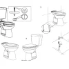 Aquavive Duoblok Toilet Ippari I Ao Aansluiting I Soft-Close Toiletzitting Wit