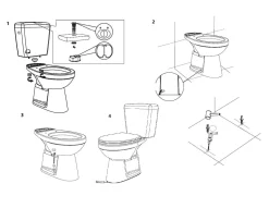 Aquavive Duoblok Toilet Ippari I Ao Aansluiting I Soft-Close Toiletzitting Wit