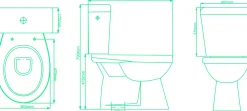 Aquavive Duoblok Toilet Ippari I Ao Aansluiting I Soft-Close Toiletzitting Wit