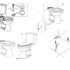 Aquavive Duoblok Toilet Ippari I Pk Aansluiting I Soft-Close Toiletzitting Wit