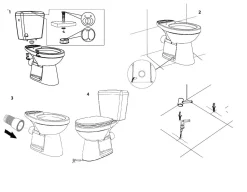Aquavive Duoblok Toilet Ippari I Pk Aansluiting I Soft-Close Toiletzitting Wit