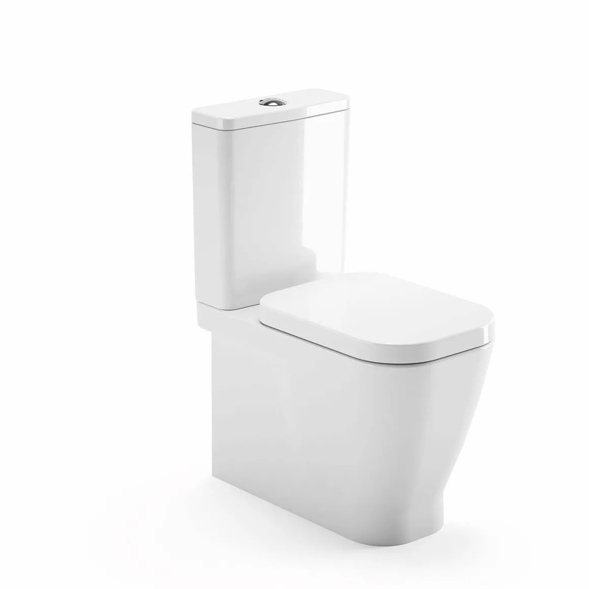 Aquavive Duoblok Toilet Look | Soft-Close Toiletzitting | Universee Afvoer| Randloos Toiletzitting Wit