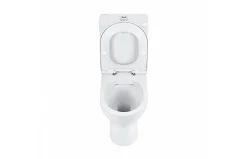 Aquavive Duoblok Toilet| Universele Afvoer| Randloos | Verhoogd +7Cm | Wit