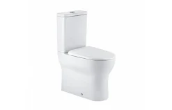 Aquavive Duoblok Toilet| Universele Afvoer| Randloos | Verhoogd +7Cm | Wit