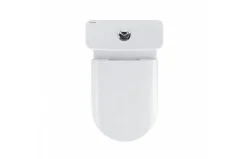Aquavive Duoblok Toilet| Universele Afvoer| Randloos | Verhoogd +7Cm | Wit