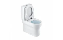 Aquavive Duoblok Toilet| Universele Afvoer| Randloos | Verhoogd +7Cm | Wit