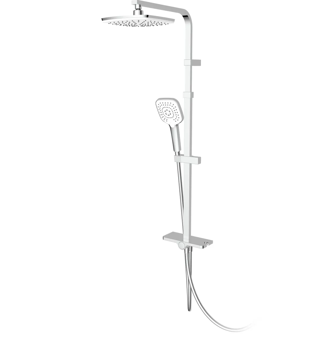 Aquavive Eco Doucheset Basento Met Planchet Chroom