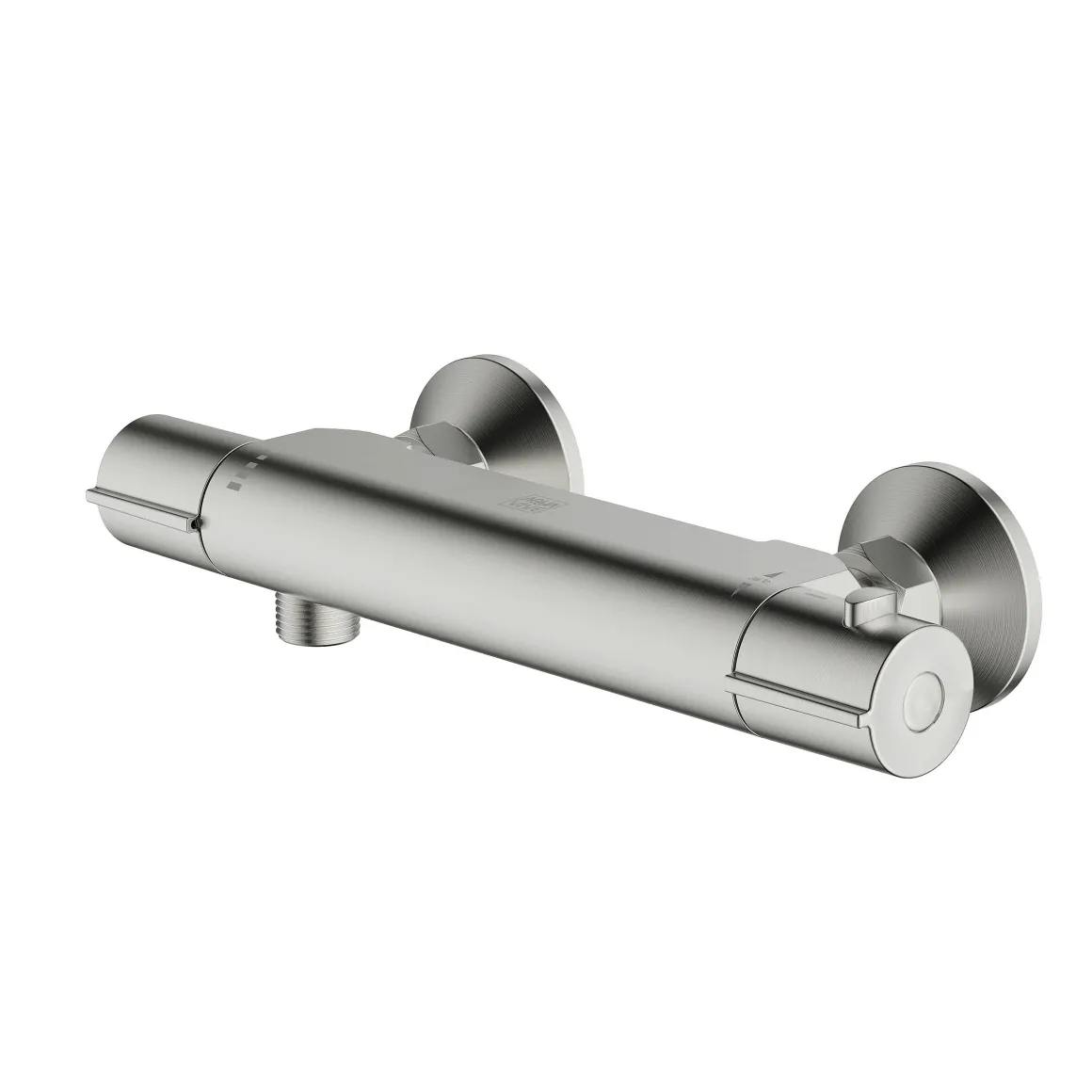 Aquavive Eco Thermostatische Douchekraan Cato Geborsteld Staal 15Cm