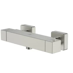 Aquavive Eco Thermostatische Douchekraan Lena Geborsteld Staal 15Cm