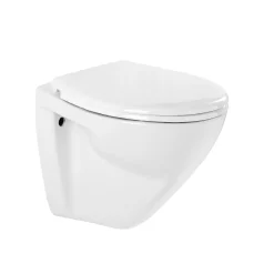 Aquavive Hangtoilet Cetus Wit | Verhoogd Model | Soft-Close Toiletzitting | Randsloos Toiletpot