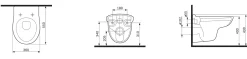 Aquavive Hangtoilet Simeto Wit | Soft-Close Toiletzitting | Randloos Toiletpot