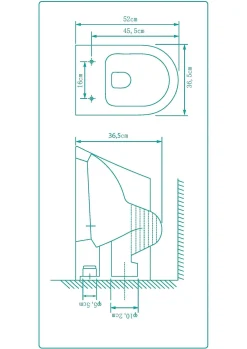 Aquavive Hangtoilet Slizza Wit | Soft-Close & Quick Release Toiletzitting | Randloos Toiletpot