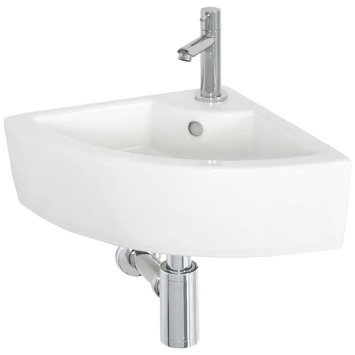 Aquavive Hoekfonteinset Midou Keramiek Wit 32,5Cm