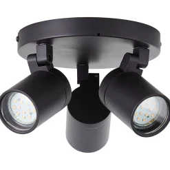 Aquavive Plafondspot Irminio Zwart 19Cm 3Xgu10 5W