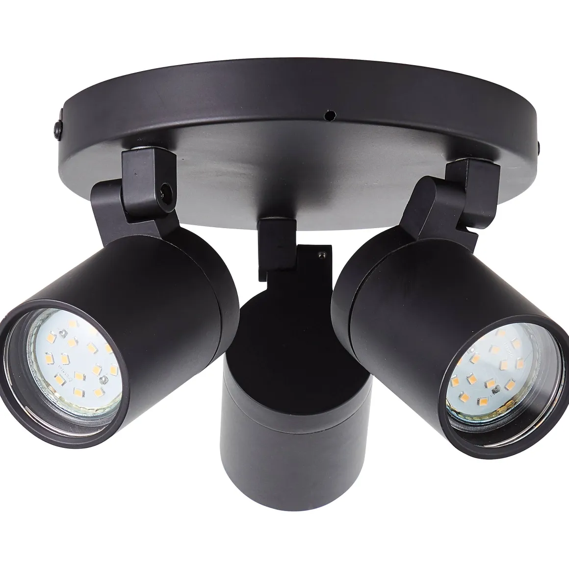 Aquavive Plafondspot Irminio Zwart 19Cm 3Xgu10 5W